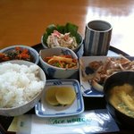 味工房 藍花 - ある日の日替わり定食その２。野菜がたっぷり