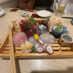 雑魚や - 本日のお刺身盛り合わせ