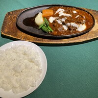 ロシヤ料理 ラルース - ビーフストロガノフとライス