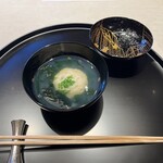 銀座 吉兆 - お椀は帆立新丈