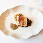 307802852 - Sautierter Fisch im Spechmantel