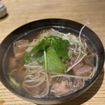 八向 - 締めのカモ蕎麦