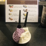 Curry Spice Gelateria KALPASI - ブルーベリー＆ローストフェンネル／カルダモン&マスカルポーネ　　¥500〜