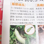 のりまきのすけ - 地元が誇る５つの食材　①服部越瓜　お漬物の材料です☆♪
