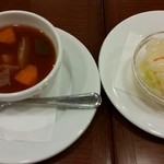 洋食や 三代目 たいめいけん - ボルシチとコールスロー