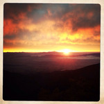 蝶ヶ岳ヒュッテ - 御来光