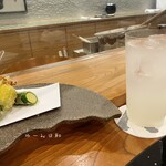 てんぷら 一心 - 柚子サワー