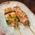 炭火焼鳥 大笑 - もも、ねぎま