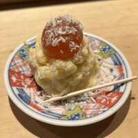 代々木 鳥松 - お通し(きんかんポテトサラダ)
