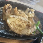 北かつまぐろ屋 田中前店 - メカジキのカマトロステーキ定食　おろしポン酢