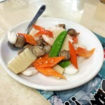 順海閣 本館 - 三種海鮮の炒め。