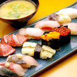 鮨丸 - 極上にぎり12貫