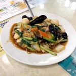 順海閣 本館 - 五目あんかけ焼きそば。