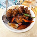 順海閣 本館 - 黒酢の酢豚。