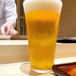 札幌 鮨 銀座 一 - BEER