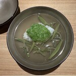 東山 吉寿 - 鱧、じゅんさい、オクラ