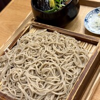 手打ち蕎麦 欅 - 自家製鴨つくねと揚げ茄子つけ汁せいろ