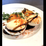 SARÒ - 半熟卵にマヨネーズとバルサミコだから簡単なのかな？でも食べたいからって思って頼んだらとんでもありません〜真似できない味です〜　マヨがまず違う〜　　　　byまみこまみこ