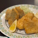 磯料理 ゑび満 - 地魚フライ（お刺身付）定食　1900円