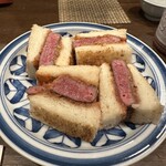 酒処 てらやま - 和牛炭焼サンドウィッチ