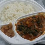 カレーハウス チリチリ - チャナマサラ激辛　ほうれん草&じゃがいもトッピング