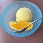 ふじな亭 - 季節のシャーベットはレモン味でした。