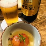 十二社通り 地鶏焼とりや - トマトの出汁煮