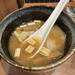 豚骨 蒼翔 - 特製昆布水つけ麵1700円