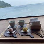 湖里庵 - 到着時のお茶