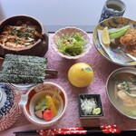 田里津庵 - 夏の牡蠣アナゴ膳、牡蠣Lサイズ