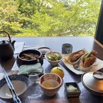 田里津庵 - 夏の牡蠣アナゴ膳、牡蠣LLサイズ
