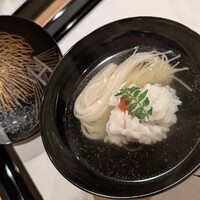 馬車道 大かわ - ベイブリッジに花火の絵付け