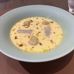 The迎賓館偕楽園別邸 - とうもろこしのポタージュ。