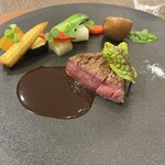 The迎賓館偕楽園別邸 - 常陸牛の焼き加減が最高。