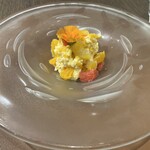 The迎賓館偕楽園別邸 - トライフル。お花が素敵。