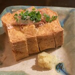 旬菜処 びいどろ - びいどろ(島豆腐の厚揚げ)