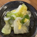 らーめん 八芯 - 白菜の浅漬け