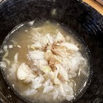 らーめん 八芯 - 〆の鯛ほぐしみごはんらーめんぞうすいの完成‼️