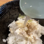 らーめん 八芯 - らーめんスープかけての