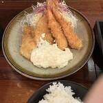 いし井 - タルタルたっぷりかのが嬉しい　白身フライは自家製で大将の真面目さが伝わる