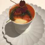 ロドラント ミノルナキジン - とうもろこしのムース、トマトのクーリ