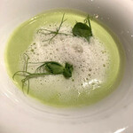 ロドラント ミノルナキジン - グリーンピースの冷製スープ