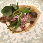 ロドラント ミノルナキジン - あいなめのグリエ、アスペルジュソヴァージュ