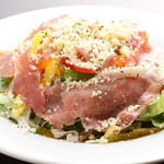 Caesar salad with Prosciutto and arugula