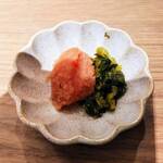 潮騒料理 亢 - 自家製辛子明太子高菜和え