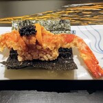 銀座 蟹 あかつき - 握り(蟹とウニとキャビアという贅沢!!)