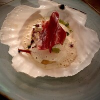 国産殻付き帆立のプランチャ
