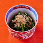 和牛すき焼き そしじ - 季節のおひたし