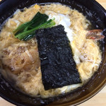 丸福うどん - (￣Д￣)ﾉ天とじうどん