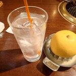 熱烈カルビ - 生グレープフルーツサワー